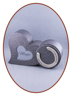 Mini Ash Urn &#039;Horseshoe in Heart&#039;  in Different Colors - HMP631H