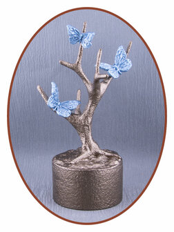 Mini Ash Urn &#039;Butterflies in Tree&#039; in Different Colors - HMP668