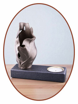 Mini Ash Urn &#039;Leafs with Tealight&#039; in Different Colors - HMP680