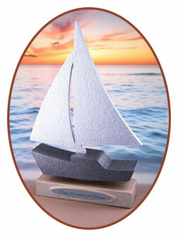 Mini - midi Ash Urn &#039;Sailing ship&#039; in Different Colors - HMP608