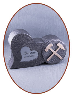 Mini Ash Urn &#039;Coal Mine&#039;  in Different Colors - HMP631M