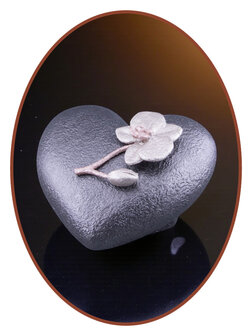Mini Ash Urn 'Heart and Orchid' in Different Colors - HMP688