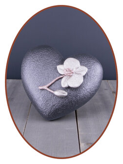Mini Ash Urn 'Heart and Orchid' in Different Colors - HMP688