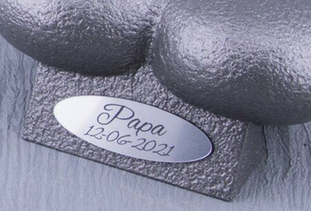 Mini Ash Urn with 'dialect text' in Different Colors - HMP601D