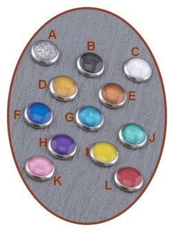JB Memorials Cremation Ash Ring 'Multi Materials &amp; Color'- RR001-4M2B