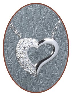 925 Sterling Zilveren &#039;Heart&#039; Special Ashanger  - ZSP095