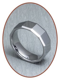 Tungsten Carbide Text Remembrance Ring - XR03