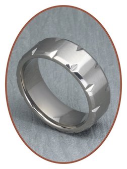 JB Memorials Titanium Tekst Gedenk Ring - XR16