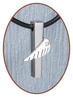 Titanium JB Memorials Premium &#039;Angelwing&#039; Design Ashanger - T004