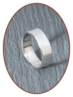 JB Memorials 925 Sterling Silver Text Remembrance Ring 6mm - RB065