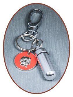 Aluminium Askoker / Sleutelhanger &#039;Hond&#039; - ALU03C