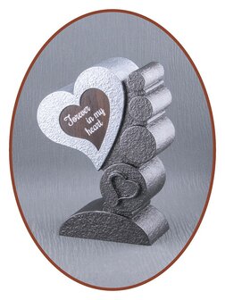 Mini - midi Ash Urn &#039;Heart&#039; in Different Colors - HM421A