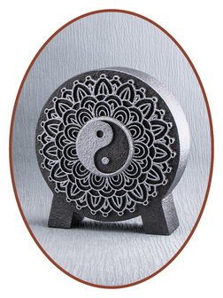 Mini Ash Urn &#039;Mandala Yin Yang&#039; in Different Colors - HM427A