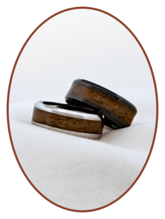 Hair Memorial Ring - Visible Hair Processing - RBH001-4M2B