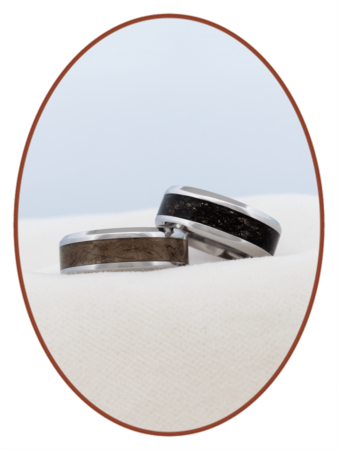Hair Memorial Ring - Visible Hair Processing - RBH002-4M2B