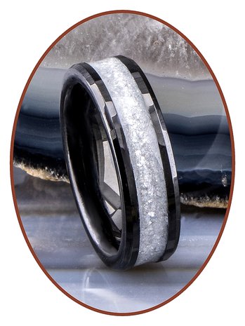 Ceramic Zirconium (Multi Color) Cremation Ring 6mm - RB145A
