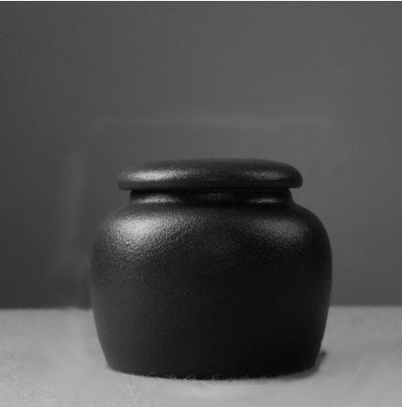 Midi Urn 'Ceramic Black'- AU005C