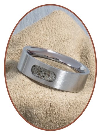 JB Memorials Edelstalen Dames / Heren As Ring - RB044