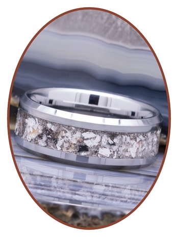 'Natural' Cremation Ash Ring - RB140SC-4M2B