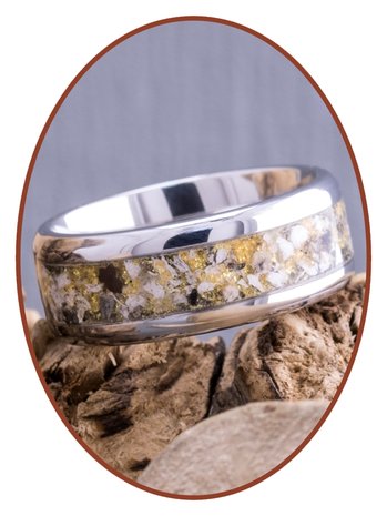 'Natural' Cremation Ash Ring - RB140SC-4M2B