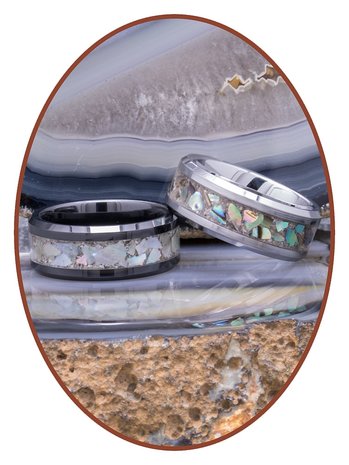 Abalone - Cremation Ash Ring - RB140AS-4M2B