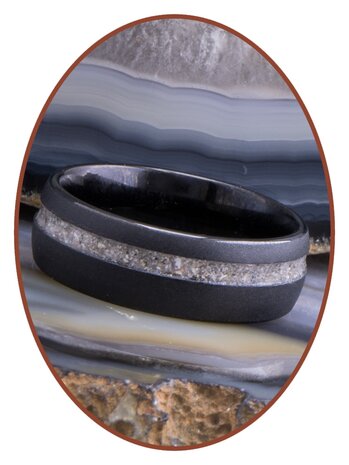 JB Memorials Tungsten Carbide Special Cremation Ring - RB048Q