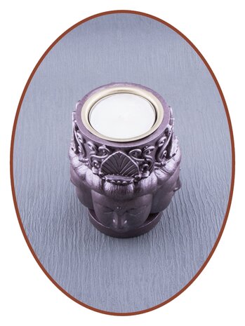 Mini Ash Urn 'Buddha' with Tealight Holder in Different Colors - UR008