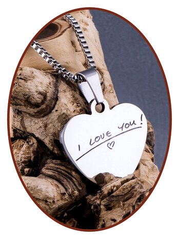 Stainless Steel Fingerprint Remembrance Pendant - VI003