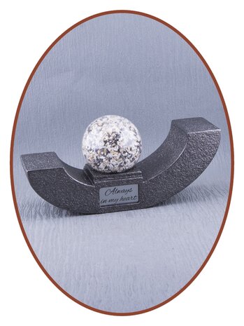 Mini Design Duo Ash Urn 'Glass Globe' - HMP669