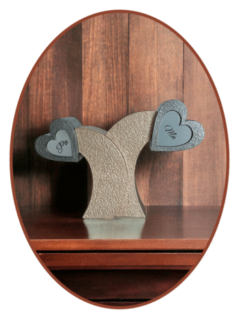 Mini Heart Ash Urn in Many Colors - HM491
