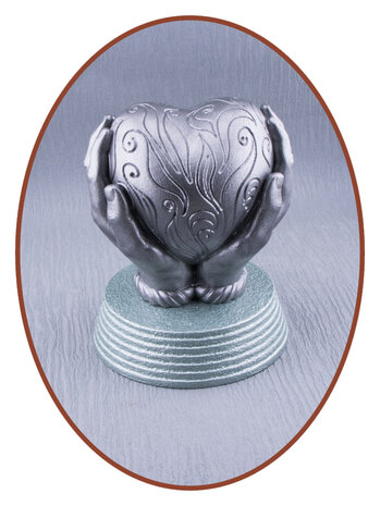 Mini Ash Urn 'Heart in Hands' in Many Colors - AS009