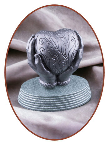 Mini Ash Urn 'Heart in Hands' in Many Colors - AS009