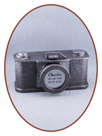 JB Memorials Mini Ash Urn 'Retro Camera' - HM493