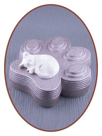 Mini Ash Urn Paw 'Sleeping Cat' in Many Colors - HM487C