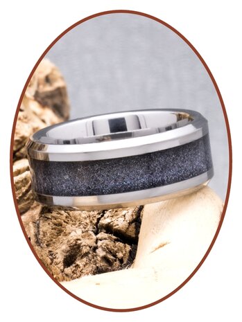 'Infinite Universe' Cremation Ring - 6 or 8mm wide - RB140IU-4M2B