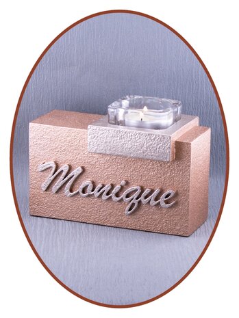 Mini Name Ash Urn with Tealight in Different Colors - HM495