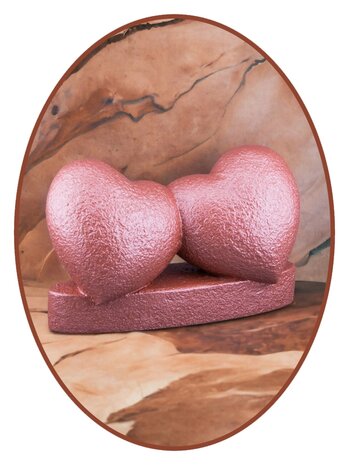 Mini Duo Ash Urn 'Heart' in Different Colors - HMP604