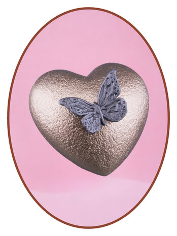 Mini Ash Urn 'Heart Butterfly' in Different Colors - HMP601