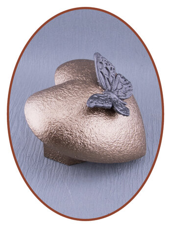 Mini Ash Urn 'Heart Butterfly' in Different Colors - HMP601