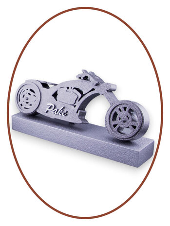 Design Ash Motorcycle Mini Urn 'Biker'  with name - HMP610