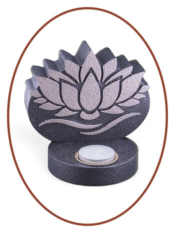 Mini Ash Urn 'Lotus' with tealight holder - HMP636