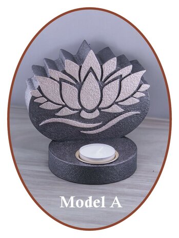Mini Ash Urn 'Lotus' with tealight holder - HMP636