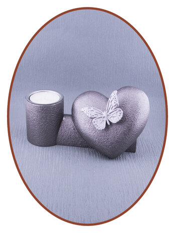 Mini Ash Urn 'Heart' many colors with Tealight Holder - HMP654