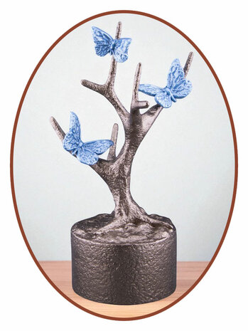 Mini Ash Urn 'Butterflies in Tree' in Different Colors - HMP668