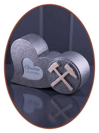 Mini Ash Urn 'Coal Mine'  in Different Colors - HMP631M