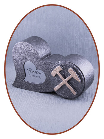 Mini Ash Urn 'Coal Mine'  in Different Colors - HMP631M