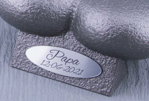 Mini Ash Urn with 'dialect text' in Different Colors - HMP601D