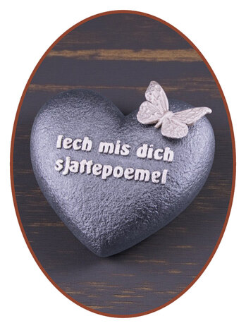 Mini Ash Urn with 'dialect text' in Different Colors - HMP601D