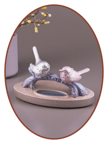 Mini As (Duo) Urn 'Vogels op boomstam' in Diverse Kleuren - HMP691