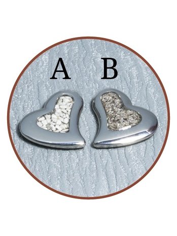 JB Memorials 925 Sterling Silver 'Heart' Cremation Ring - RB116